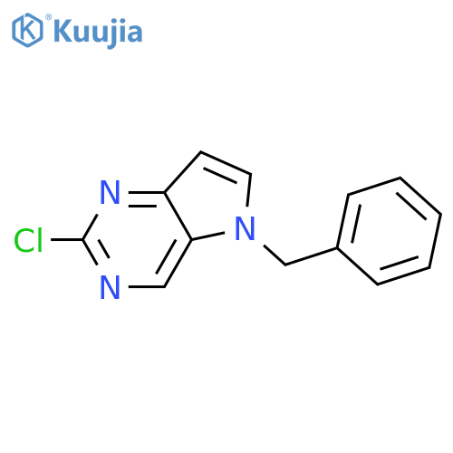 5-Benzyl-2-chloro-5H-pyrrolo[3,2-d]pyrimidine structure