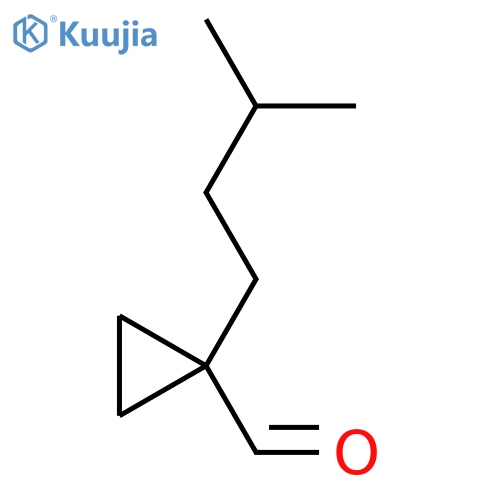 1-(3-methylbutyl)cyclopropane-1-carbaldehyde structure