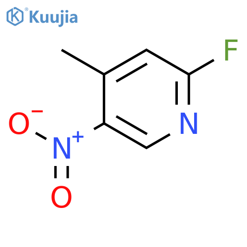 2-Fluoro-4-methyl-5-nitropyridine structure