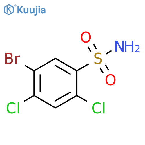 5-bromo-2,4-dichlorobenzene-1-sulfonamide structure