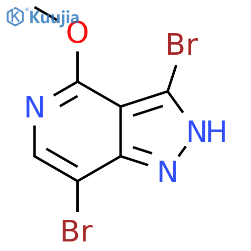 3,7-Dibromo-4-methoxy-1H-pyrazolo4,3-cpyridine structure