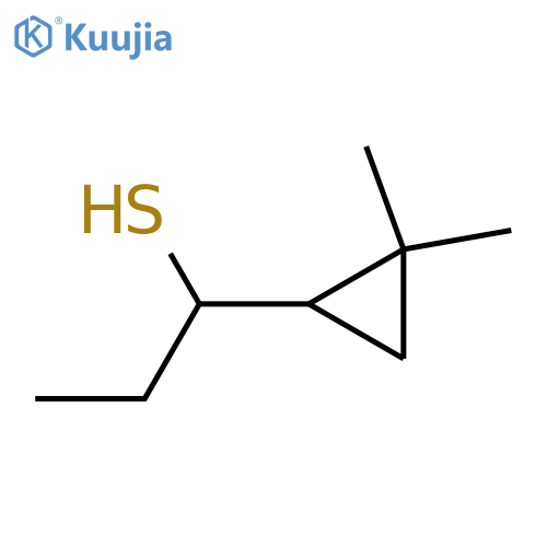 1-(2,2-Dimethylcyclopropyl)propane-1-thiol structure