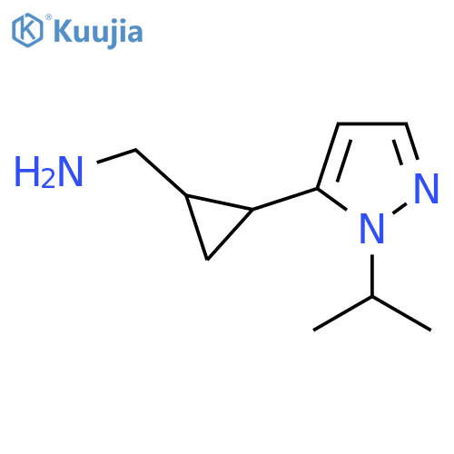 {2-1-(propan-2-yl)-1H-pyrazol-5-ylcyclopropyl}methanamine structure