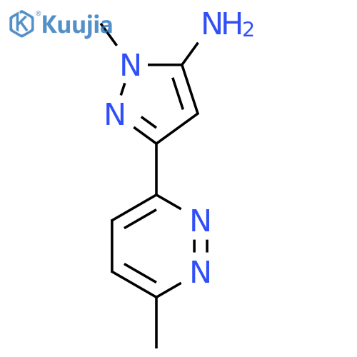 1-Methyl-3-(6-methylpyridazin-3-yl)-1H-pyrazol-5-amine structure
