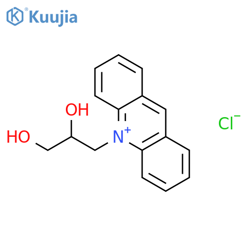 Acridinium, 10-(2,3-dihydroxypropyl)-, chloride structure