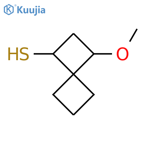 3-methoxyspiro3.3heptane-1-thiol structure