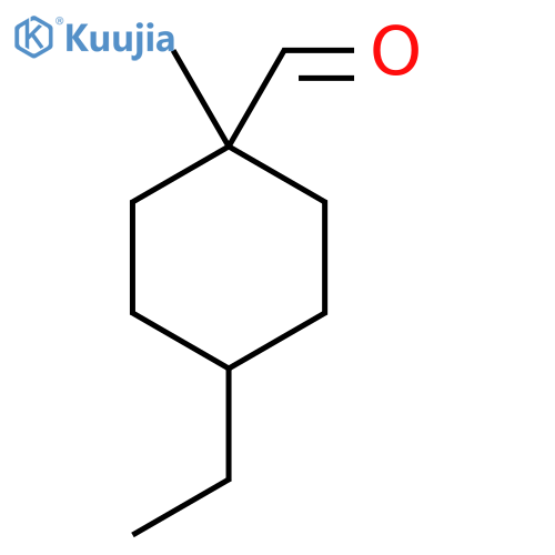 4-Ethyl-1-methylcyclohexane-1-carbaldehyde structure