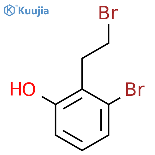 3-bromo-2-(2-bromoethyl)phenol structure