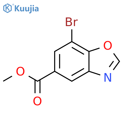 7-Bromo-benzooxazole-5-carboxylic acid methyl ester structure