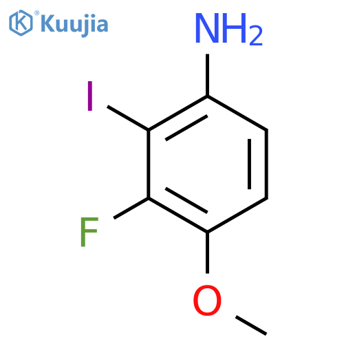 3-Fluoro-2-iodo-4-methoxyaniline structure