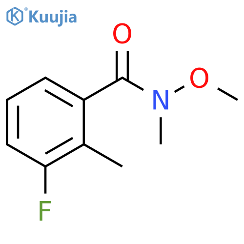 3-Fluoro-N-methoxy-N,2-dimethylbenzamide structure