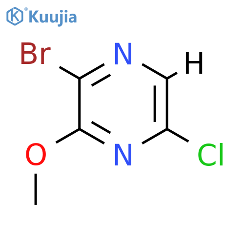 2-Bromo-5-chloro-3-methoxypyrazine structure