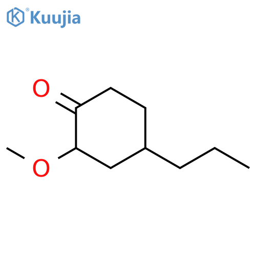 Cyclohexanone, 2-methoxy-4-propyl- structure