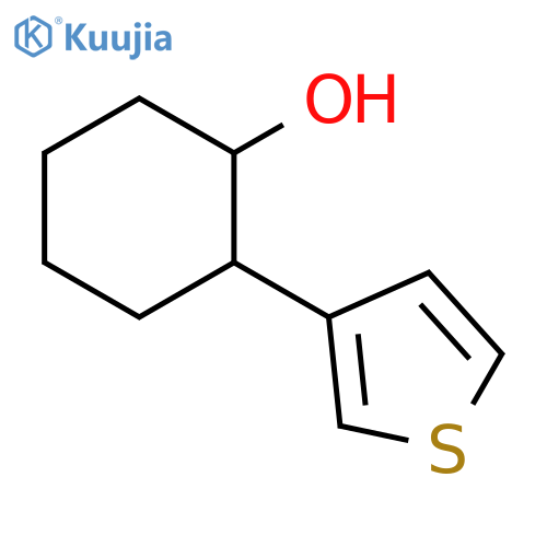 2-(thiophen-3-yl)cyclohexan-1-ol structure