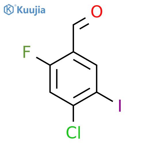 4-Chloro-2-fluoro-5-iodobenZaldehyde structure