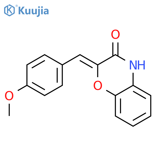 2H-1,4-Benzoxazin-3(4H)-one, 2-[(4-methoxyphenyl)methylene]- structure