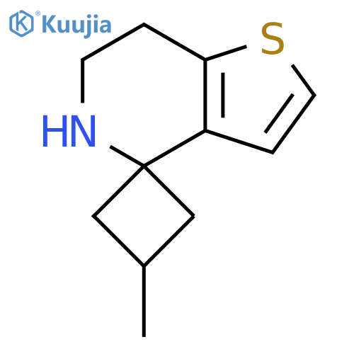 3-methyl-6',7'-dihydro-5'H-spirocyclobutane-1,4'-thieno3,2-cpyridine structure