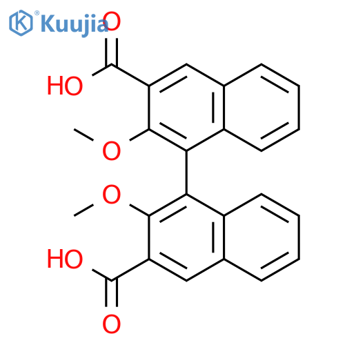 [1,1'-BINAPHTHALENE]-3,3'-DICARBOXYLIC ACID, 2,2'-DIMETHOXY- structure