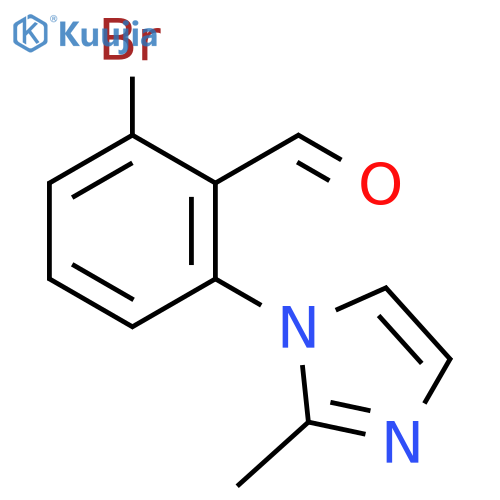 2-Bromo-6-(2-methyl-1H-imidazol-1-yl)benzaldehyde structure
