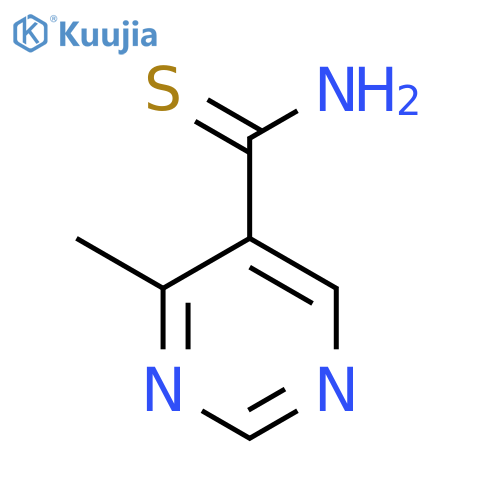 4-methylpyrimidine-5-carbothioamide structure