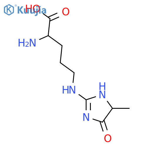 N5-(5-Methyl-4-oxo-2-imidazolin-2-yl)ornithine structure