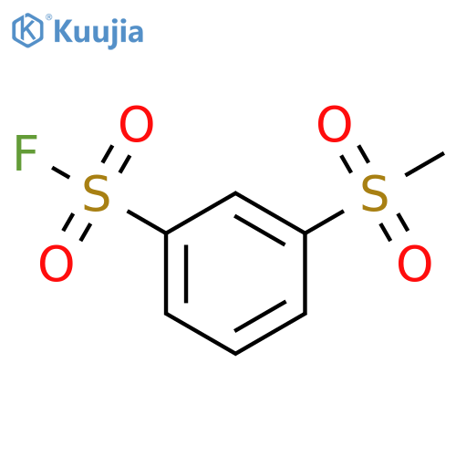 3-methanesulfonylbenzene-1-sulfonyl fluoride structure