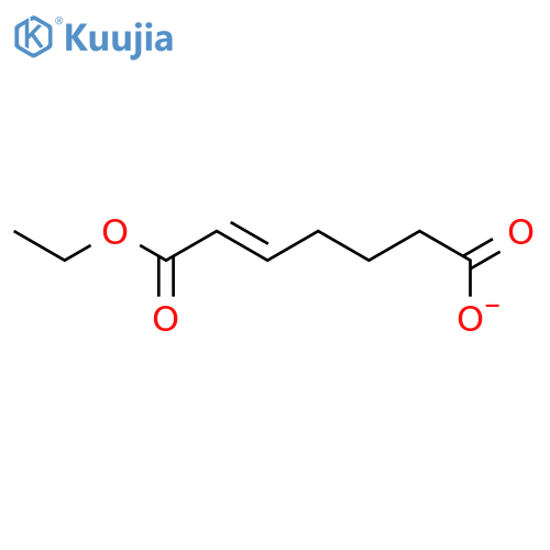 2-Heptenedioic acid, 1-ethyl ester structure