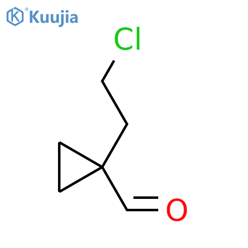 1-(2-Chloroethyl)cyclopropane-1-carbaldehyde structure