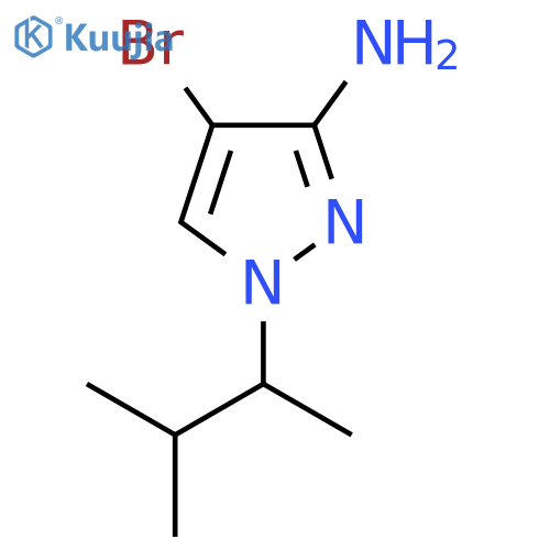 4-Bromo-1-(3-methylbutan-2-yl)-1H-pyrazol-3-amine structure