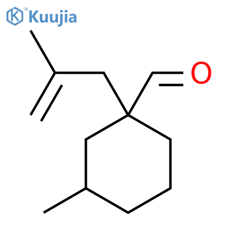 3-Methyl-1-(2-methylprop-2-en-1-yl)cyclohexane-1-carbaldehyde structure