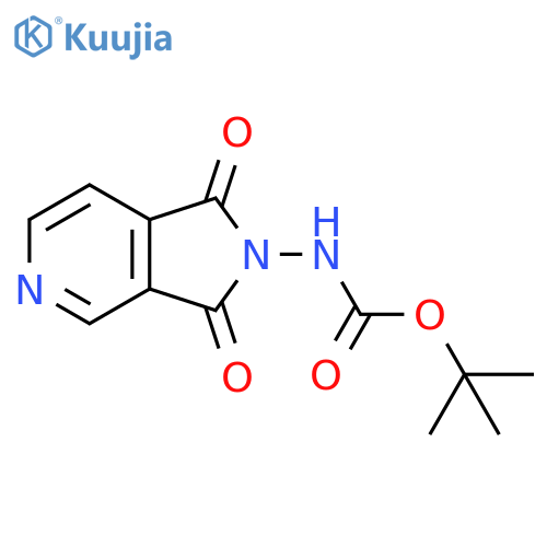 N-{1,3-dioxo-1H,2H,3H-pyrrolo3,4-cpyridin-2-yl}(tert-butoxy)formamide structure