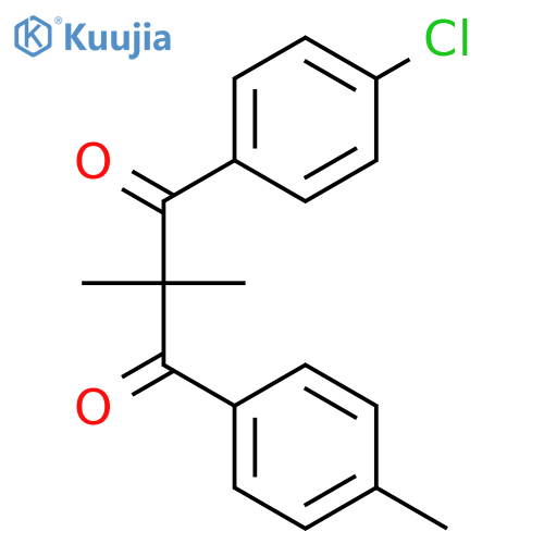 1,3-Propanedione, 1-(4-chlorophenyl)-2,2-dimethyl-3-(4-methylphenyl)- structure