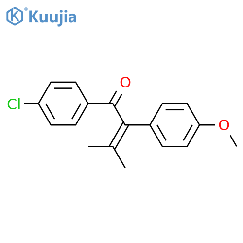 2-Buten-1-one, 1-(4-chlorophenyl)-2-(4-methoxyphenyl)-3-methyl- structure