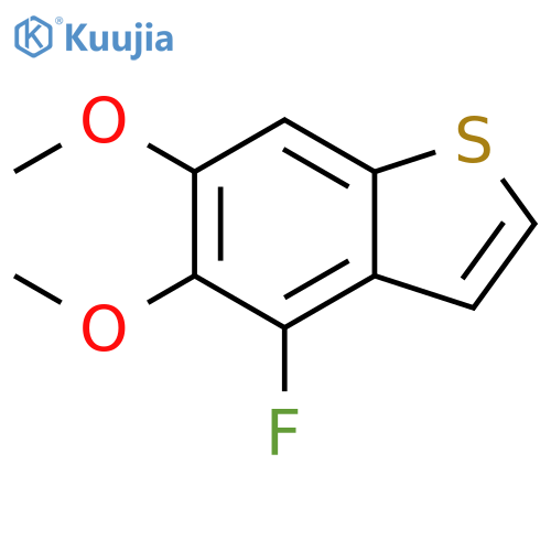 Benzo[b]thiophene, 4-fluoro-5,6-dimethoxy- structure