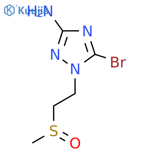 5-Bromo-1-(2-methanesulfinylethyl)-1H-1,2,4-triazol-3-amine structure