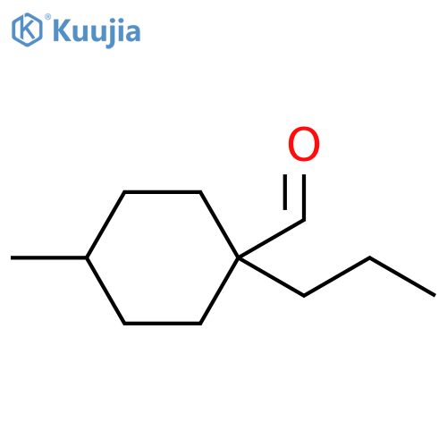 4-Methyl-1-propylcyclohexane-1-carbaldehyde structure
