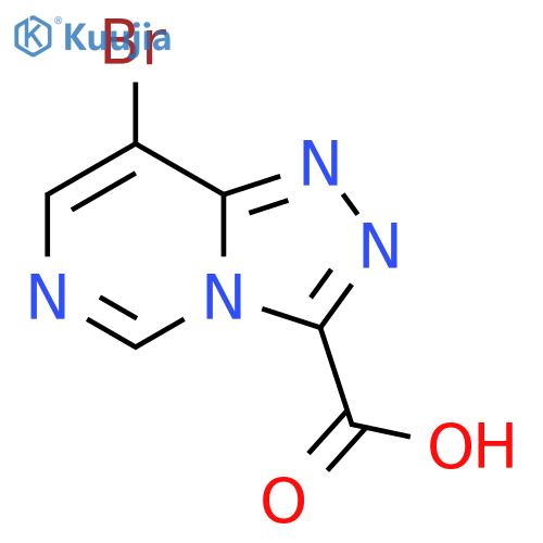 8-bromo-1,2,4triazolo4,3-cpyrimidine-3-carboxylic acid structure