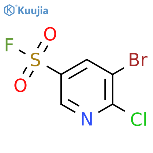 5-bromo-6-chloropyridine-3-sulfonyl fluoride structure