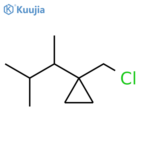 Cyclopropane, 1-(chloromethyl)-1-(1,2-dimethylpropyl)- structure