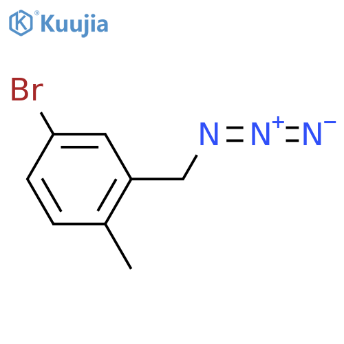 2-(azidomethyl)-4-bromo-1-methylbenzene structure