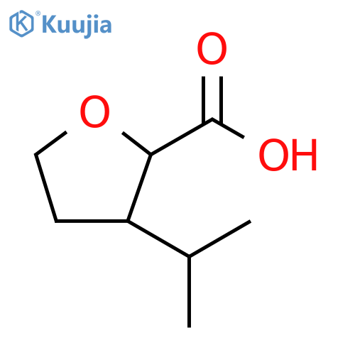 3-(propan-2-yl)oxolane-2-carboxylic acid structure