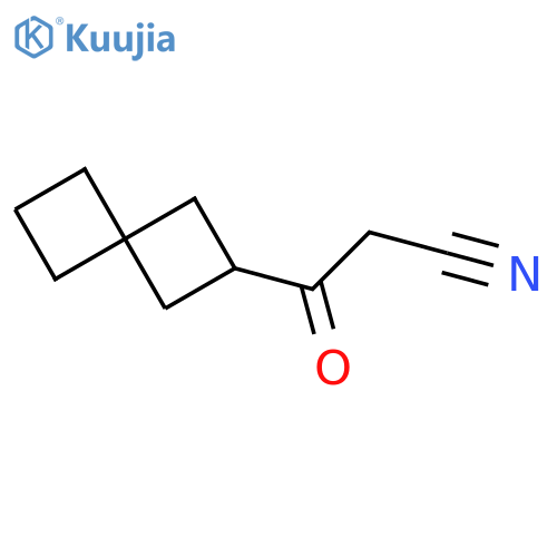 3-oxo-3-{spiro[3.3]heptan-2-yl}propanenitrile structure