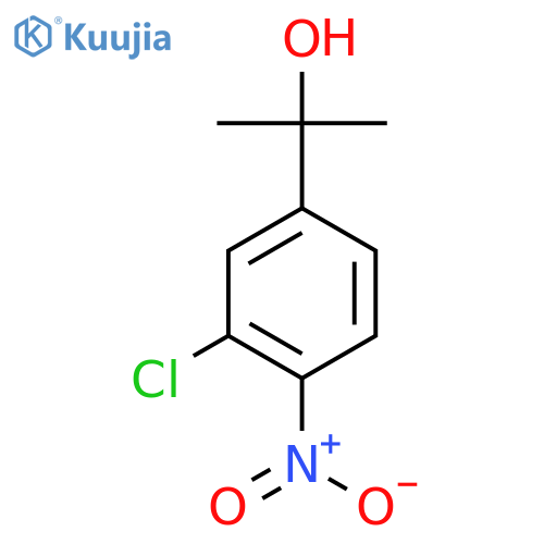 2-(3-chloro-4-nitrophenyl)propan-2-ol structure