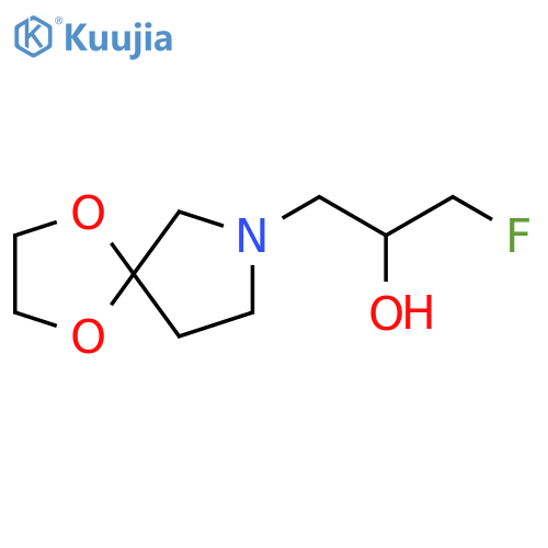 1-{1,4-dioxa-7-azaspiro4.4nonan-7-yl}-3-fluoropropan-2-ol structure