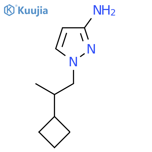 1-(2-Cyclobutylpropyl)-1H-pyrazol-3-amine structure