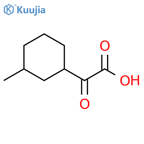 Cyclohexaneacetic acid, 3-methyl-α-oxo- structure