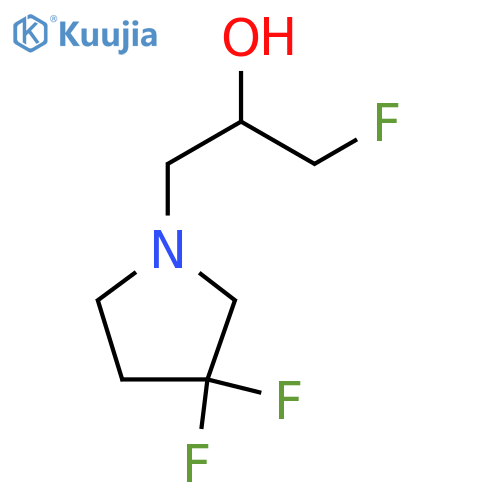 1-(3,3-difluoropyrrolidin-1-yl)-3-fluoropropan-2-ol structure