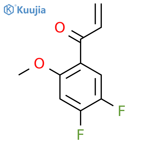 1-(4,5-difluoro-2-methoxyphenyl)prop-2-en-1-one structure