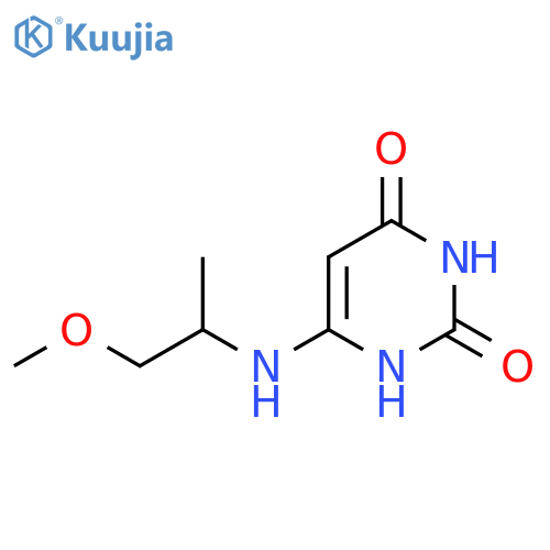 6-((1-methoxypropan-2-yl)amino)pyrimidine-2,4(1H,3H)-dione structure