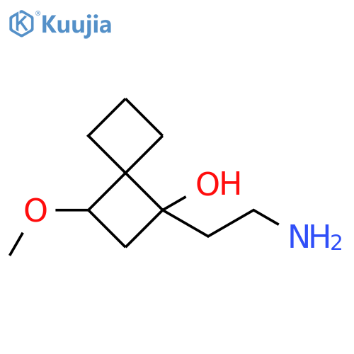Spiro[3.3]heptan-1-ol, 1-(2-aminoethyl)-3-methoxy- structure